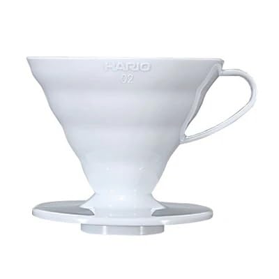 Hario V60 Plastic Coffee Dripper, 02, Clear