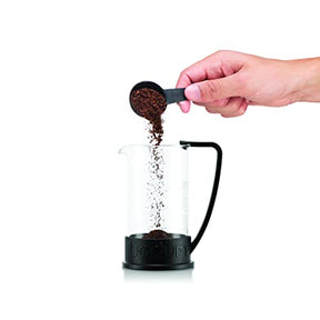 Bodum Brazil French Press Kaffeemaschine, 12 oz, hitzebeständiges Borosilikatglas, schwarz – Hergestellt in Portugal