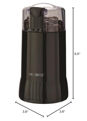 Mr. Coffee Elektrische Kaffeemühle | Kaffeebohnenmühle | Gewürzmühle, Schwarz