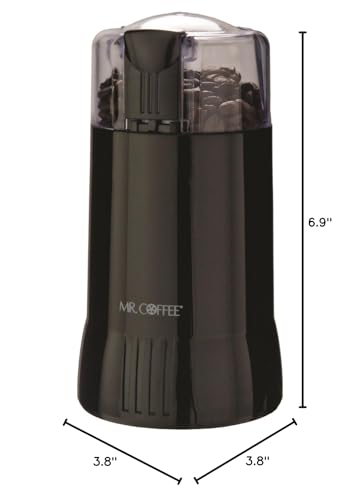 Mr. Coffee Electric Coffee Grinder|Coffee Bean Grinder| Spice Grinder, Black