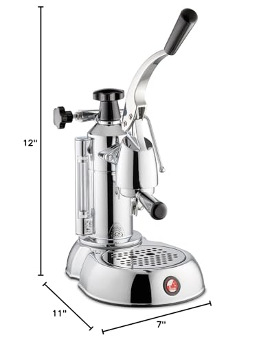 La Pavoni ESC-8 Stradavari 8カップ エスプレッソマシン、クローム