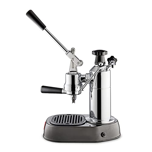 La Pavoni EPBB-8 Europiccola Hebel-Espressomaschine für 8 Tassen, schwarze Basis