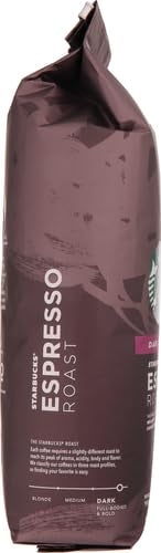 Starbucks Dark Roast Whole Bean Coffee – Espresso – 100 % Arabica – 1 Beutel (18 oz) (2er-Pack)