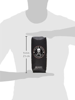 Death Wish Coffee, Organic and Fair Trade Dark Roast Whole Bean Coffee, 16 oz