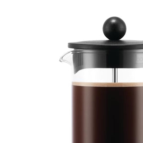 Bodum Brazil French Press Kaffeemaschine, 12 oz, hitzebeständiges Borosilikatglas, schwarz – Hergestellt in Portugal