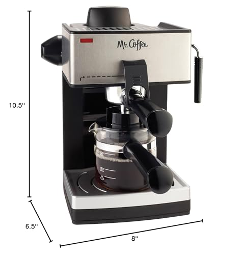 Mr. Coffee 4-Cup Steam Espresso System with Milk Frother