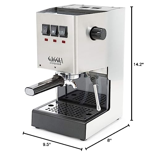 Gaggia RI9380/46 Classic Evo Pro, klein, gebürsteter Edelstahl