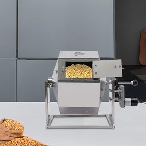 BANEBONE Elektrischer Kaffeebohnenröster 3,83 Gallonen mit Edelstahlkonstruktion und Siebkörben, automatische Rotation, Glasfenster, Rösten von ca. 7,7-8,8 lbs, für Zuhause, Cafés und Restaurants