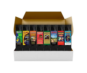 Around the World Coffees Gift Set of 8 Bags -1.5 Ounce ea. Enjoy A World Coffee Tour Gift Pack - Medium Roast