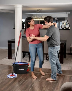 O-Cedar RinseClean Spin Mop & Bucket System | Clean with Clean Water | Removes 99% of Bacteria