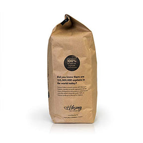 5lb Ethiopian Yirgacheffe Whole Bean, Light Roast, 100% Arabica Coffee, 80 ounces, 5 pounds