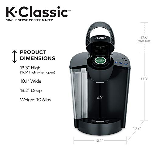 Keurig K-Classic Kaffeemaschine mit AmazonFresh 60 Ct. Kaffee-Vielfaltspaket, 3 Geschmacksrichtungen