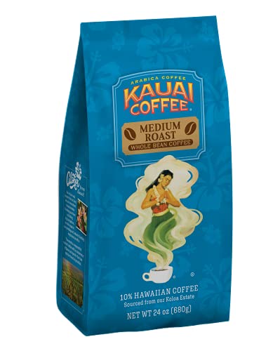 Kauai Coffee Koloa Estate Medium Roast - Kaffeebohnen, 24 oz. Packung