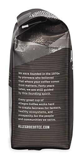 Allegro Coffee Decaf Organic Espresso Bel Canto Whole Bean Coffee, 12 oz