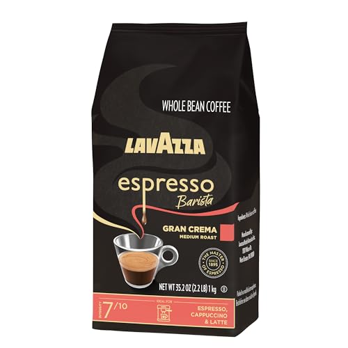 Lavazza Espresso Barista Gran Crema Kaffeemischung aus ganzen Bohnen, mittlere Espressoröstung, 100 g Beutel (Verpackung kann variieren) – 910 g, 1090 g