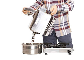 KALDI Wide POP Home Coffee Roaster (300g Capacity), Complete Kit with Hopper & Sample Trier. Gas Burner Required (Basic)