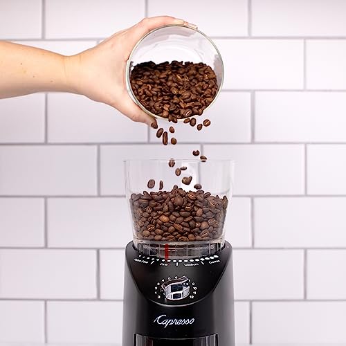 Capresso Infinity Plus konische Kaffeemühle, Schwarz