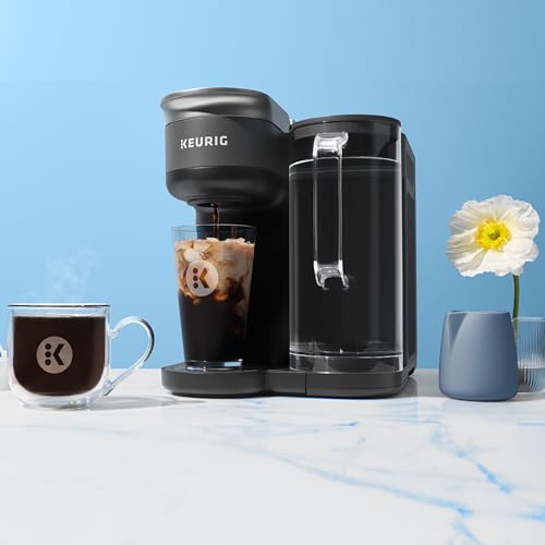 Keurig K-Brew+Chill Eis- oder Heißkaffeemaschine für Einzelportionen im K-Cup mit MultiStream- und QuickChill-Technologie, 70 oz. Abnehmbarer Wasserbehälter