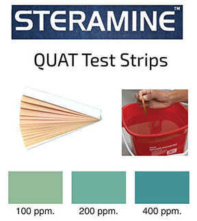 Pack of 2 Steramine Tablet, 300 Steramine Sanitizer Tablet w/ 30x QT-10 Test Strip for Food Service, Multi Purpose Sanitizing Tablets for Kitchens, Restaurants, Food Contact Surface by FryOilSaver Co.