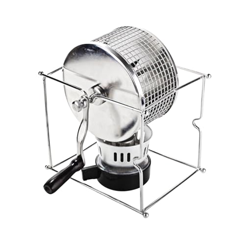 Manual Coffee Bean Roaster Stainless Steel Roller with Handle Multifunctional Small Coffee Roaster Home Use