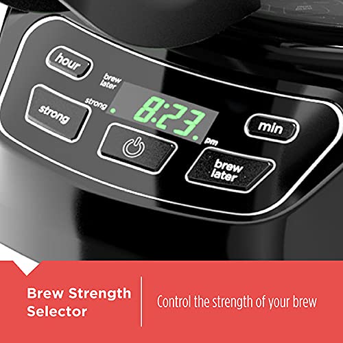 BLACK+DECKER 12-Cup* Programmable Coffeemaker, Black