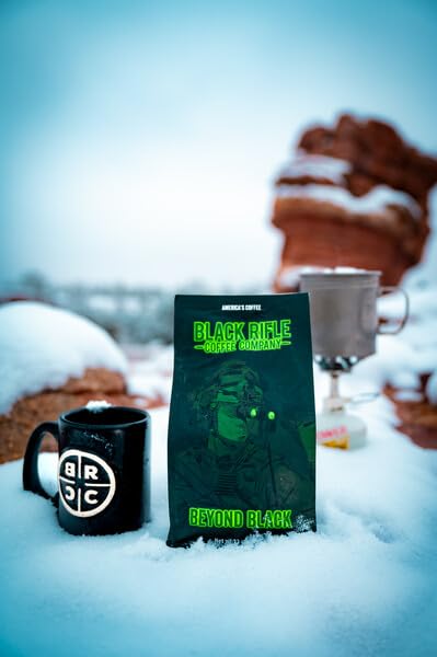 Black Rifle Coffee Company Beyond Black, dunkel geröstete ganze Kaffeebohnen, 12 OZ Beutel