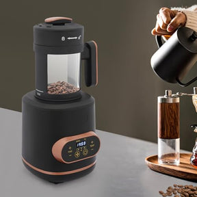 BANEBONE Coffee Bean Roaster Machine - Electric Air Coffee Roaster Machine Home Use Air Coffee Roaster with Adjustable Timer Roasting Heating (0-20 minutes) and Air Fan Setting (3 gears)