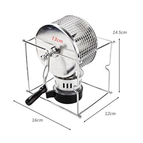 Manual Coffee Bean Roaster Stainless Steel Roller with Handle Multifunctional Small Coffee Roaster Home Use