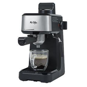 Mr. Coffee® 4-Shot-Dampf-Espresso-, Cappuccino- und Latte-Maschine mit Aufschäumkännchen aus Edelstahl