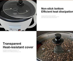 TOPCHANCES Coffee Roaster,110V Electric Coffee Bean Roaster Machine for Home Use,Household Peanut Nuts Coffee Roaster Roasting Machine