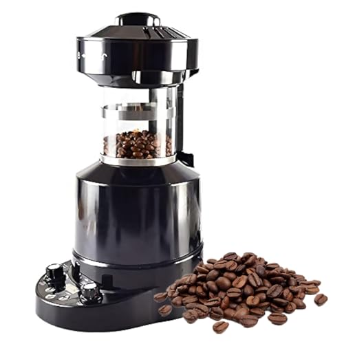 Professional Electric Coffee Bean Roaster, for Cafe Shop Restaurant Home Office with Timer, Cold Hot Air Adjustment, Automatic Air Coffee Roasting Machine, Adjustable Wind Speed