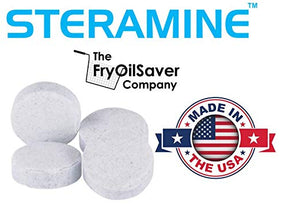 Pack of 2 Steramine Tablet, 300 Steramine Sanitizer Tablet w/ 30x QT-10 Test Strip for Food Service, Multi Purpose Sanitizing Tablets for Kitchens, Restaurants, Food Contact Surface by FryOilSaver Co.