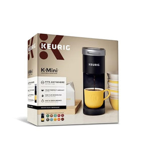 Keurig K-Mini シングルサーブ K-Cup ポッドコーヒーメーカー、6～12オンスの抽出サイズ、コード収納付き、狭いスペースに最適、ブラック