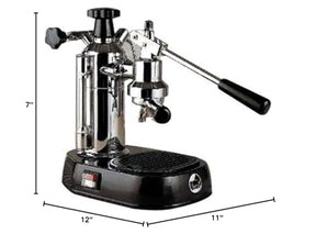 La Pavoni EPBB-8 Europiccola 8カップ レバースタイル エスプレッソマシン ブラックベース