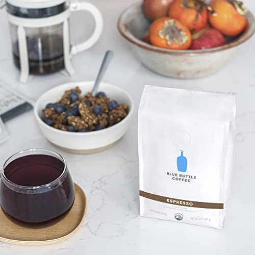 Blue Bottle Bio-Kaffee, ganze Bohnen, Espresso, dunkle Röstung, 12-Unzen-Beutel (1 Stück)