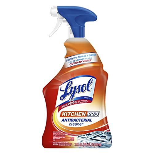 Lysol Pro キッチンスプレークリーナー＆脱脂剤、キッチン、カウンタートップ、オーブン、家電製品用の抗菌万能クリーニングスプレー、シトラスの香り、22オンス