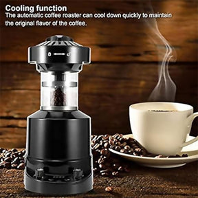 Professional Electric Coffee Bean Roaster, for Cafe Shop Restaurant Home Office with Timer, Cold Hot Air Adjustment, Automatic Air Coffee Roasting Machine, Adjustable Wind Speed