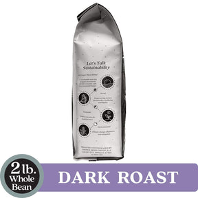 Copper Moon Dark Roast Whole Bean Coffee, Sumatra Blend, 2 Lb