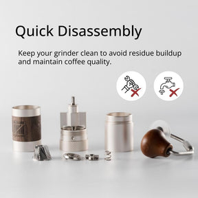 1Zpresso Q Manuelle Kaffeemühle, Mini-Slim-Reisegröße, konisches Mahlwerk aus Edelstahl, numerisch einstellbare Einstellung für Pour Over French Press Cold Brew