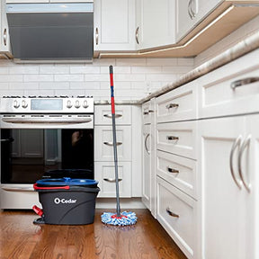 O-Cedar RinseClean Spin Mop & Bucket System | Clean with Clean Water | Removes 99% of Bacteria