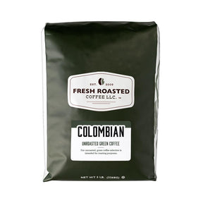 Fresh Roasted Coffee, Unroasted Colombian, Kosher, 5 Pound