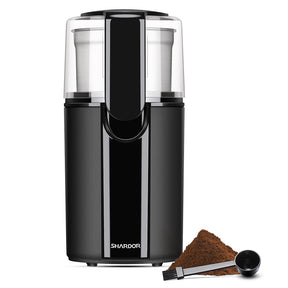 SHARDOR Coffee Grinder Electric, Coffee Bean Grinder Electric, Herb Grinder, Nut Grain Grinder with 1 Removable Stainless Steel Bowl, Black