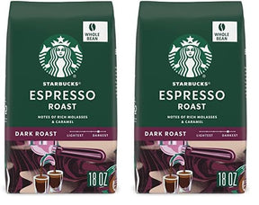 Starbucks Dark Roast Whole Bean Coffee – Espresso – 100 % Arabica – 1 Beutel (18 oz) (2er-Pack)