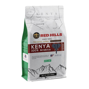 RED HILLS KENYA DECAF ROAST Coffee, 100% Arabica Fresh Roasted Coffee (Bean, 12 OZ)