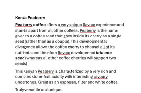 Kenya Peaberry Arabica Coffee Beans - Unroasted green beans - 100% Pure Arabica Coffee Beans With Optimal Flavor Freshness - Handpicked, Washed & Sun Dried - 10 LB