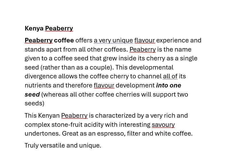 Kenya Peaberry Arabica-Kaffeebohnen – ungeröstete grüne Bohnen – 100 % reine Arabica-Kaffeebohnen mit optimalem Geschmack und optimaler Frische – handverlesen, gewaschen und sonnengetrocknet – 10 Pfund