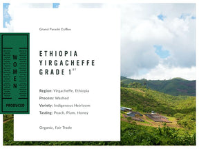 Grand Parade Coffee, 3 Lbs Organic Ethiopian Yirgacheffe Unroasted Green Coffee Beans, Grade 1 Specialty Arabica, Fair Trade Single Origin