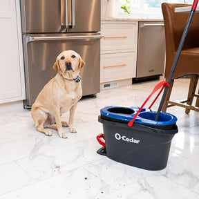 O-Cedar RinseClean Spin Mop & Bucket System | Clean with Clean Water | Removes 99% of Bacteria