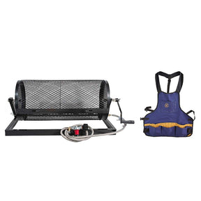 Santa Barbara Chili Roaster CRBBQ-Kit 5 Burner Hatch Chile Roaster Propane Roaster Drum, Regulator & Apron Kit