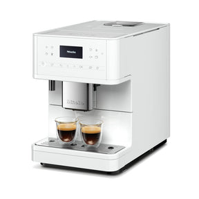 Miele CM 6160 MilkPerfection Kaffeevollautomat - OneTouch for Two, AromaticSystem, 4 individuelle Profile, DoubleShot, WiFi-fähig, LED-Beleuchtung, einfache Reinigung, in Lotusweiß